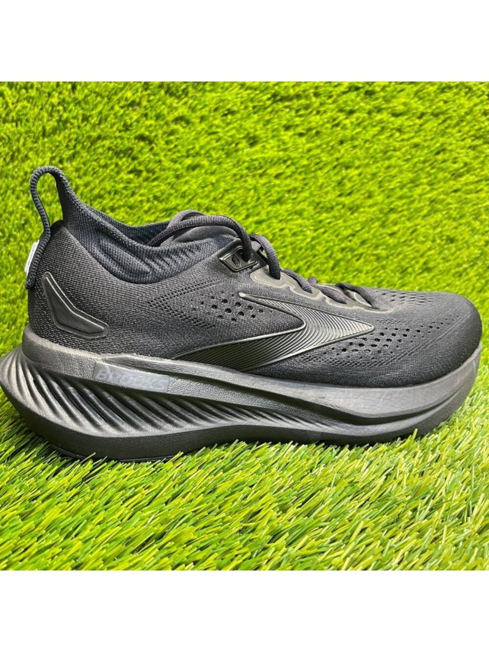 Brooks Glycerin 23 Womens Size 8 Triple Black Athletic Running Shoes Sneakers
